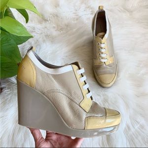 Marc by Marc Jacobs Wedge Patent Color Block Sneakers